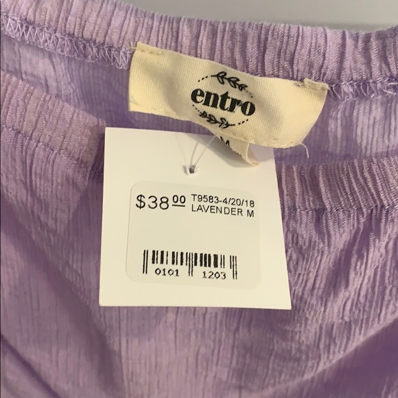 Off the Shoulder Top - Lavender - Picture 3 of 4